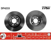 2x Bremsscheibe Vorderachse für VOLVO C70 I Coupe Cabriolet S70 V70 850 Kombi