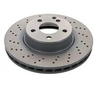 2x Bremsscheibe Vorderachse gelocht/innenbel. 43989 FEBI BILSTEIN
