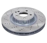 2x Bremsscheibe Vorderachse gelocht/innenbel. 44008 FEBI BILSTEIN