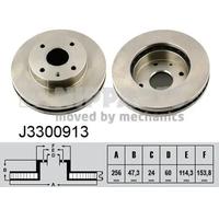 2x Bremsscheibe Vorderachse innenbelüftet J3300913 NIPPARTS für CHEVROLET DAEWOO