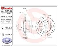2X BREMSSCHEIBE VORNE BREMBO 0951961X FÜR CITROËN PEUGEOT