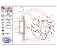 2X BREMSSCHEIBE VORNE BREMBO 09812711 FÜR MERCEDES