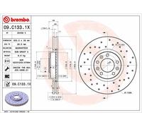 2X BREMSSCHEIBE VORNE BREMBO 09C1331X FÜR CITROËN DS OPEL PEUGEOT TOYOTA
