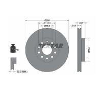 2x Bremsscheibe vorne für Ford Tourneo 1.5 2.0 22 bis 26 Textar DCYA DNNA
