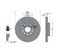2x Bremsscheibe vorne für Skoda Yeti 5L 1.6 1.8 2.0 09 bis 17 Textar CZCC CRVC