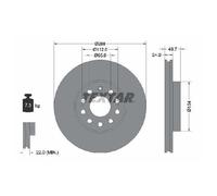 2x Bremsscheibe vorne für VW Jetta 162 163 1K BU3 BU4 05 bis 26 Textar CCSA DPBC