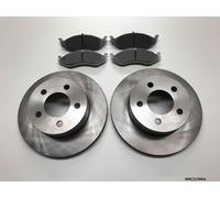 2x Bremsscheibe Vorne & Keramik Bremsbeläge für Jeep Grand Cherokee 1993-1998