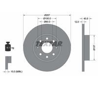 Bremsscheibe Vorderachse Textar 92164603