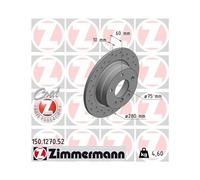 Bremsscheibe Hinterachse Zimmermann 150.1270.52
