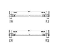 2x Bremsschlauch ATE 83.6203-0260.3