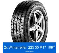 2x Continental VancoWinter 2 3PMSF 225/55 R17 109T Winterreifen | 51137
