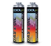 2x COOL5 2in1 - Refrigerant DIY Kältemittel r134a/R12 mit Öl - Ersatz Gas 290g