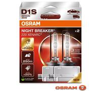 2x D1S OSRAM XENARC® NIGHT BREAKER® +220% Doppelpack 35W XENON Brenner