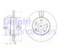 DELPHI Bremsscheibe vorne rechts links belüftet 284mm für MERCEDES-BENZ BG2345
