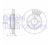 Delphi Bremsscheibe BG2699 vorne rechts/links belüftet 260 mm für Ford USA