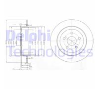 Delphi BG3593 Bremsscheibe