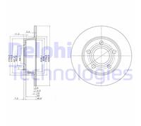 DELPHI Bremsscheibe bg3672 254mm 10mm für AUDI