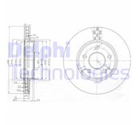 2X DELPHI Bremsscheibe Für MERCEDES 1694210212