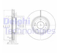 DELPHI Bremsscheibe bg4011 300mm 28mm für HYUNDAI KIA (DYK)