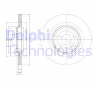 2x DELPHI BG4078 Bremsscheibe für AUDI