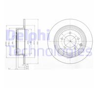 2x DELPHI Bremsscheibe BG4169
