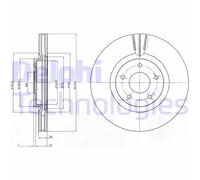Bremsscheibe BG4231C DELPHI Für RENAULT NISSAN