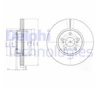 Bremsscheibe DELPHI BG4277
