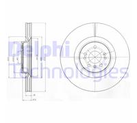Delphi | Bremsscheibe | BG9060C