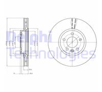 DELPHI BG9106 Bremsscheibe