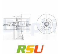 Delphi Bremsscheibe BG310 vorne 278 mm für VW – 2er Satz