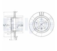 DELPHI Bremsscheibe hinten rechts links belüftet 294mm für BMW BG3530C