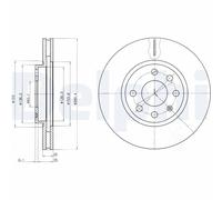 Delphi BG3569 Bremsscheibe
