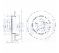 DELPHI BG3896 Brake Disc for FORD,MAZDA