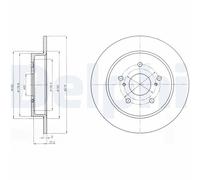 Delphi BG4222 Bremsscheibe