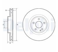 DELPHI BG4659C Bremsscheibe