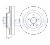 2x DELPHI Bremsscheibe BG4778C
