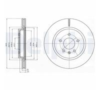 2x DELPHI Bremsscheibe Bremsscheiben Satz Bremsen Hinten BG4388C