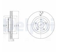 Delphi BG4246 Bremsscheibe