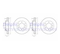 2x Delphi Bremsscheiben 302mm Belüftet Vorne Passend Für Ford Ranger Bg9140c Bremsscheibe: A.b.s.: 18407 Abakus: 23103367 Ashika: 6003364c Ate: 2