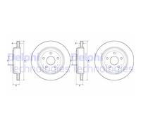 2x Delphi Bremsscheiben 330mm Belüftet Hinten Passend Für Jeep Grand Bg4802c Bremsscheibe: A.b.s.: 18223 Aisin: P6r1723s Ashika: 6109907c Blue Pr