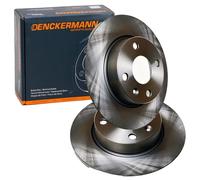 2x Denckermann Bremsscheiben 240mm Voll Hinten Passend Für Opel Corsa Tigra B1 Bremsscheibe: A.b.s.: 17149 Abakus: 23104144 Abakus: 231041442 Ack