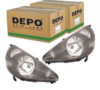 2x DEPO HALOGEN SCHEINWERFER SATZ passend für HONDA JAZZ LINKS+RECHTS