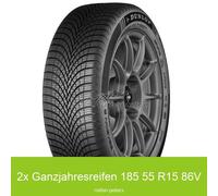2x Dunlop All Season 2 3PMSF XL Allwetterreifen 185/55 R15 86V | 17928