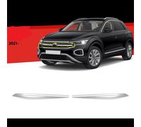 2x Edelstahl Kühlergrill Blenden Chrom Leisten für VW T-Roc Facelift 2022-2024
