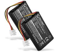 2x Ersatz Akku für Garmin 361-00077-00 1800mAh
