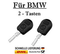 2x Ersatz Autoschlüssel Gehäuse für BMW - 2-Tasten PKW Fernbedienung KS01 - HU58