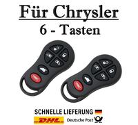 2x Ersatz Autoschlüssel Gehäuse für Chrysler 6-Tasten PKW Fernbedienung - KS06