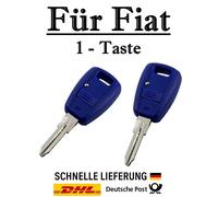 2x Ersatz Autoschlüssel Gehäuse für Fiat - 1-Taste Fernbedienung KS02NO - GT15R
