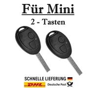 2x Ersatz Autoschlüssel Gehäuse für Mini - 2-Tasten PKW Fernbedienung - KS14