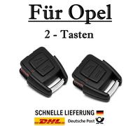 2x Ersatz Autoschlüssel Gehäuse für Opel 2-Tasten PKW Fernbedienung - KS09